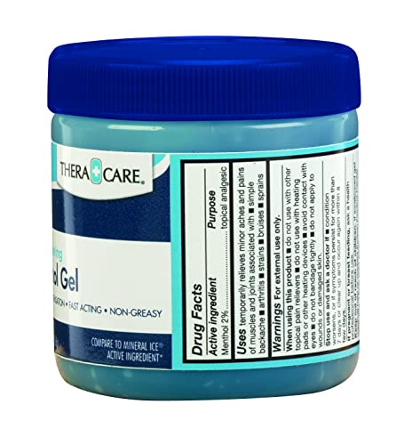 Thera Care Pain Relieving Menthol Gel | Temporarily Relieves The Minor Aches And Pains Of Muscles And Joints | Size: 8 Oz. #TOP1