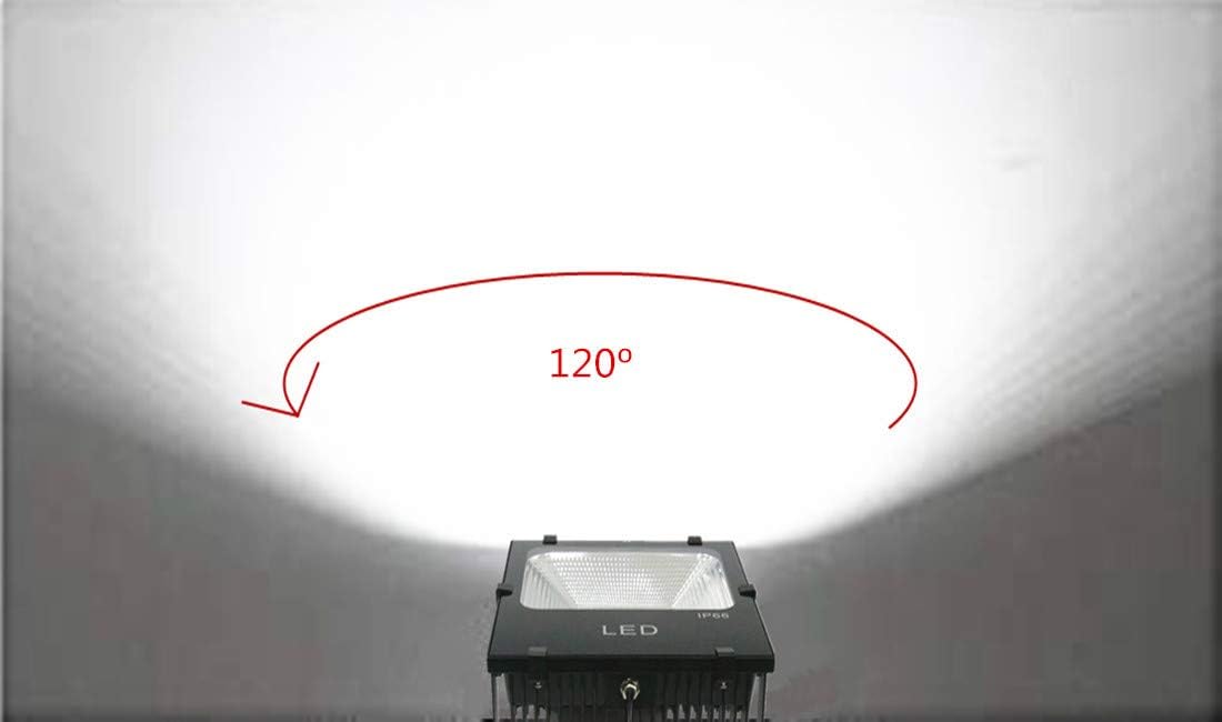 Flаѕh Dеаlѕ - 80% оƒƒ 100W LED Flood Light Outdoor­-Jiuding Super Bright 6000K Daylight White LED Waterproof Spotlight Equivalent to 500W Halogen Lamp for Garage Stadium Lighting