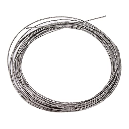 VIGAN 50M Steel Flexible Wire Rope Soft Cable Stainless Steel Clothesline Diameter 1MM 1.5MM 2MM (2MM)