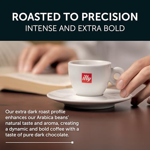 Image of illy Espresso Compatible Capsules, Coffee Pods for Nespresso Original Line Machine, Forte Dark Roast, 100% Arabica, Premium Italian Coffee, Single Serve, 10 Count, 20 Pack | Coffee Pods for Espresso Original Line, Compatible Capsules, 100% Arabica, Premium Italian Coffee