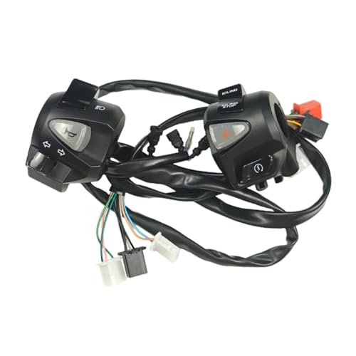 Interruptores de control del manillar de la motocicleta para PCX moto con boton de bocina y luces