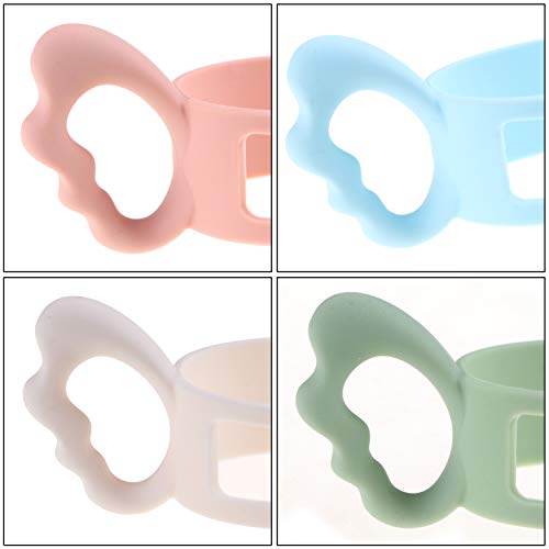 Silicone Wide-Neck Baby Bottle Handle, Outer Diameter Over 6Cm For Bottle (Pack Of 4) #TOP1