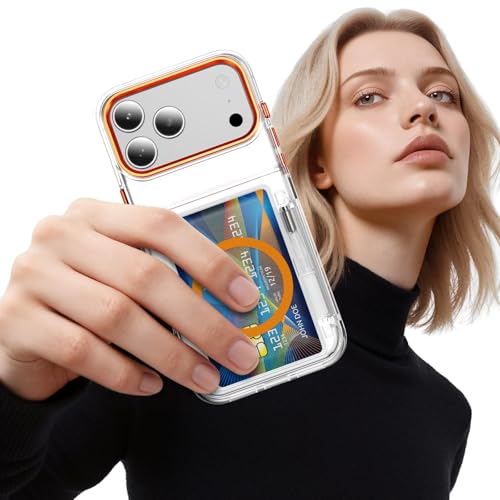 Coque rigide iPhone 17 Pro silicone blanc fente carte arrière - 4