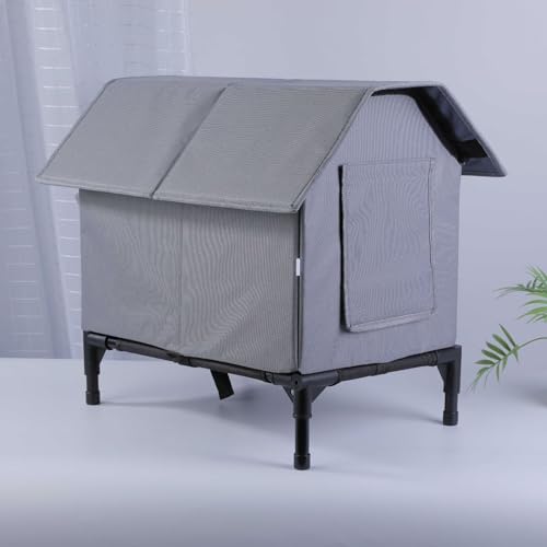 Abri pour chat de jardin robuste et étanche avec structure isolée - 4