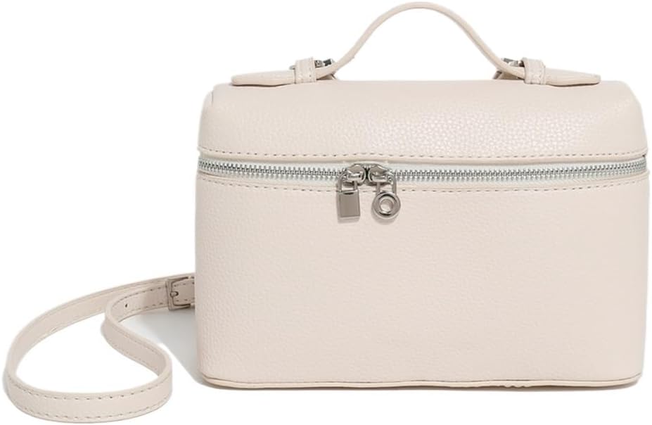 レディース クロスボディ スモール スクエアバッグ コインバッグ 携帯電話バッグ, ホワイト, One Size