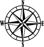 Nautical Compass Rose Metal Wall Art