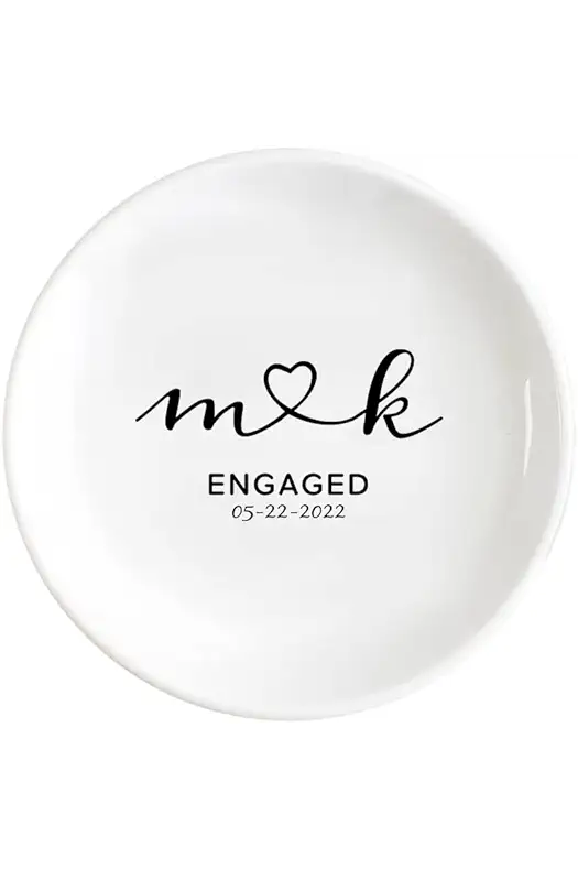 Funmii Funmii Personalized Wedding Ring Dish Personalized Jewelry...