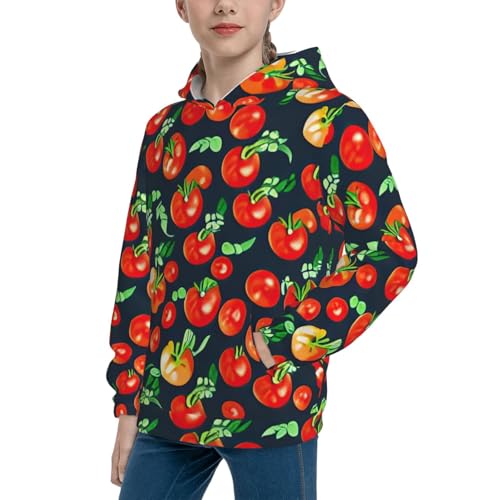 Tomatoes Kid Hoodies Boys Sweatshirts Girls Pullover with Pocket2