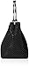 Jessica McClintock Womens Gwen Ball Mesh Ring Wristlet Pouch Clutch, Black