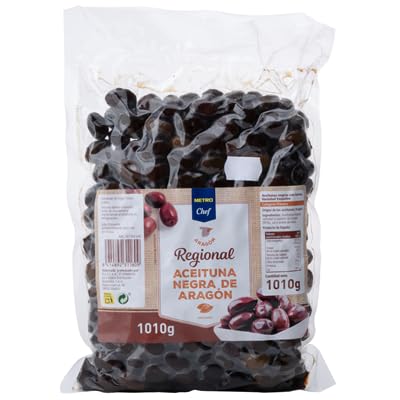 Aceitunas Negras de Aragón Chef – Auténtico Sabor Regional en tu Mesa Bolsa de 1 kG. (1 BOLSA DE 1kG)