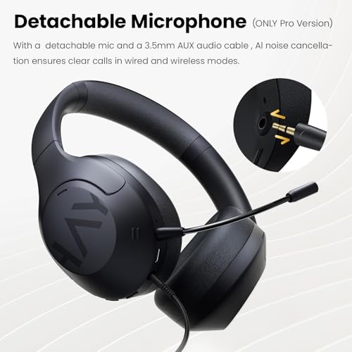 Image of HAYLOU S30 Pro ANC Wireless Headphones, Bluetooth 5.4, 80H Over Ear Headset