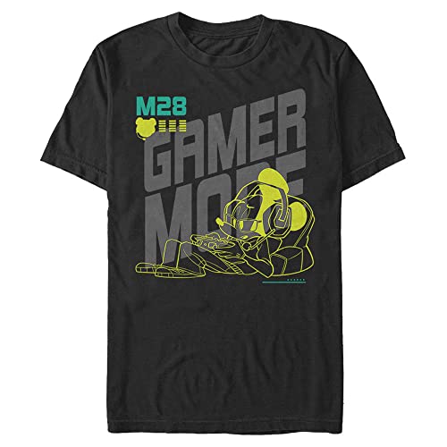 T-Shirt Disney Gamer Time Noir 3XL Homme : vêtement coupe confort