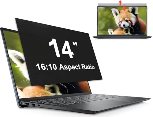 Filtre de Confidentialité 14 Pouces 16:10, Filtres d'écran pour Ordinateur Portable Compatible avec HP/Acer/Lenovo/Thinkpad/Samsung/ASUS/Sony, Amovible Anti-Lumière Bleu Protection Ecran PC 16:10