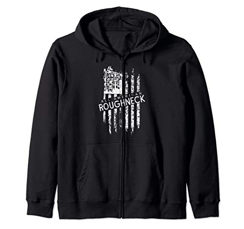 All American Roughneck American Flag Oilfield Zip Hoodie
