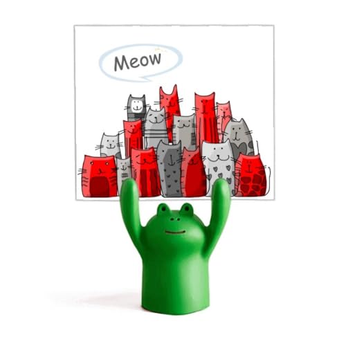 Support de mémo chat mignon et grenouille pour bureau