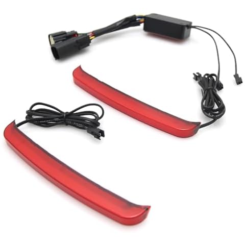 Smoke Tracer Rear Saddlebag Tail Light LED Signal Indicator Run Turn Brake Lights Signal Lamp For Harley Touring Street Gilde Road King Electra Glide Ultra CVO 2014-2023 Motorcycle (Red) Cover