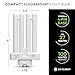 KOR Pack of 2 - FML27-65K Light Bulbs 27 Watt 4 Pin FML Lamp Replacement Bulb 6500K Natural Spectrum Daylight CFL 27W Plugin GX10Q-4 Base