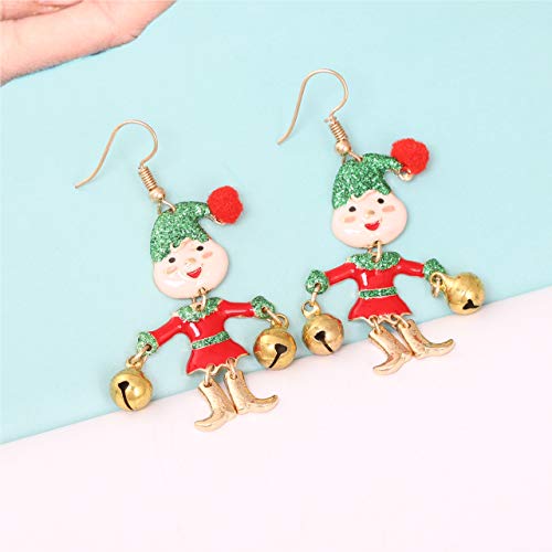 Hswe Christmas Earrings For Women Xmas Festival Jewelry For Cosplay Wedding Party (Christmas Doll) #TOP3