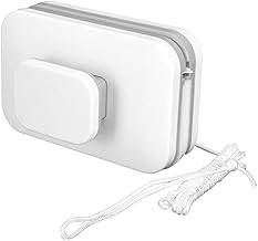 TOZLER Magnetic Window Cleaner Double-Side Glazed Two Sided Glass Cleaner Wiper with 2 Extra Cleaning Cotton Cleaner Squeegee Washing Equipment (Magnetic Window Glass Cleaner)