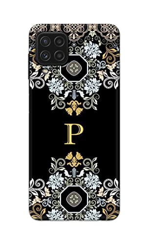 Image of Printed Hard Back Cover Case for Samsung Galaxy A22 4G Back Cover (Alphabet P) -1803