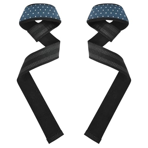 STAYTOP Color Circular Wave Point Wrist Straps for Weightlifting,Lifting Straps with Neoprene Cushioned Wrist Padded and Anti-Skid Silicone for Strength Training,Bodybuilding,Deadlifting