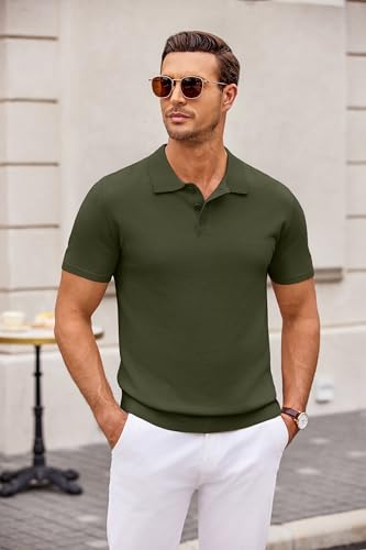 Ropa, Softlines Private Label polo verde Marca COOFANDY (2)