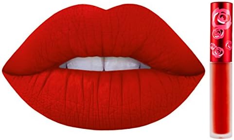 Lime Crime Velvetines Liquid Matte Lipstick, New Americana - Flame Red - Long-Lasting Velvety Matte Lipstick - Won't Bleed or Transfer - Vegan