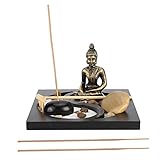 [DÉCORATION POLYVALENTE] Améliorez votre espace de vie avec cet élégant bac à sable qui sert également de superbe ornement de table ou de brûleur d'encens. Son design polyvalent s'intègre parfaitement dans n'importe quel bureau à domicile ou salle de méditation, ajoutant une touche de zen à votre environnement. La composition unique rehausse votre décor avec simplicité et élégance.