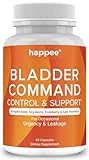 Bladder Control Supplement for Women & Men with Pumpkin Seed Extract, Soy Germ Extract, Saw Palmetto & Cranberry 4-in-1 Active Bladder Support for Urinary Frequency, Leaks & Urgency - 60 Capsules