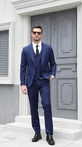 Mens Suits 3 Piece Slim Fit Suit Double Breasted Suit Men Formal Wedding Prom Homecoming Suits Men Tuxedo Set2