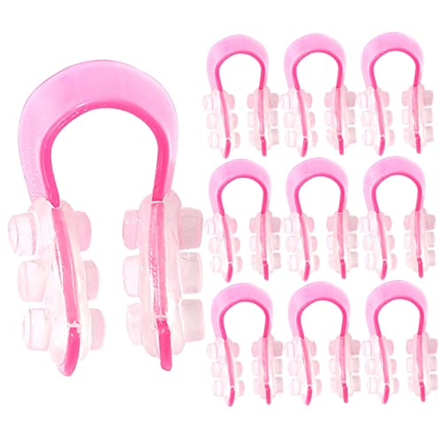MUSISALY 4sets Nose Shaper Clip for Women Men Reusable Nose Lifters Non-slip Design Safe Bridge Clips Shaping Tool 10pcs*4