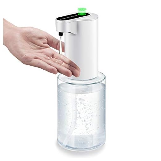 YINEME Automatic Hand Sanitizer Dispenser Suitable for Hand Sanitizer Gel, Touchless Sanitizer Gel Dispenser for All Entrances of Home, Supermarket, Restaurant, Hotel,Public Places,- 12OZ(350ml)