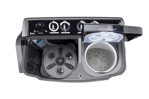 Image of LG 9.5Kg 5 Star Semi Automatic Top Load Washing Machine,(Roller Jet Pulsator + Soak, Rat Away, Middle Black,P9555SKAZ)