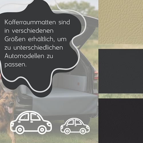 Golden Dog Kofferraum Matte Hundebett Schutzmatte Hunde Autositz Autoschondecke Kunst Leder
