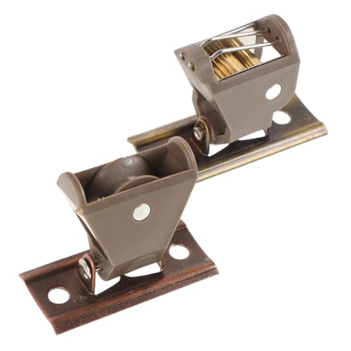 TOGEVAL Accesorios para Cortinas de Bambú de Bloqueo de Cordón y Soporte Metálico para Estores Enrollables Interior Freno y Control de Cuerda