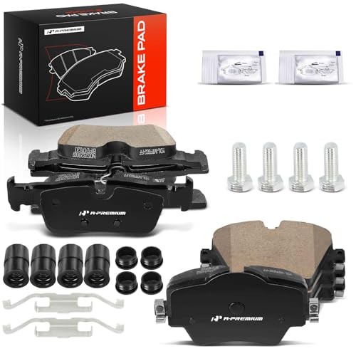 A-Premium Front and Rear Ceramic Brake Pads Set...