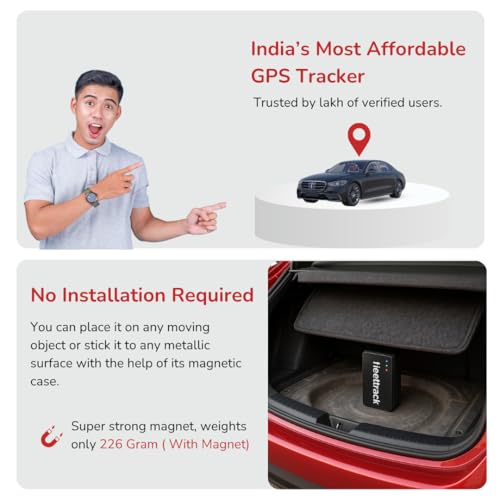 Image of Fleettrack Ultra Wireless GPS Tracker (with 12-Months 4G SIM) | 10000mAh Battery | Strong Magnetic Mount | Real-Time GPS Tracking for Bikes, Cars, Luggage & Valuables | Voice Monitoring Support