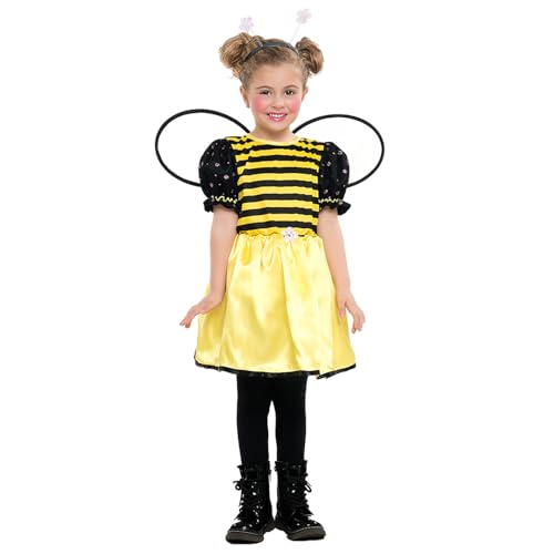 Boland   82400   Disfraz de abeja 3 piezas infantil, disfraz para fiestas tematicas o carnaval, disfraz de animal