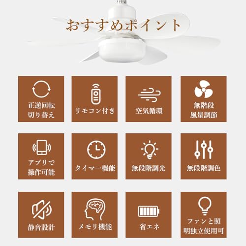 MEEKU シーリングファンライト TS-A1 の商品画像 1