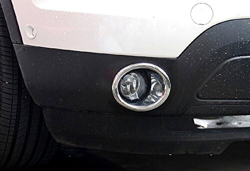 ITrims Car Accessories for Ford Explorer 2011-2014 ABS Chrome Front & Tail Rear Back Fog Light Lamp Cover Trims 4PCS