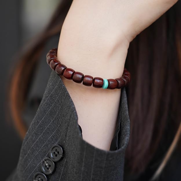 Handmade Beaded Bracelets for Men & Women, Wooden Mens Bead Bracelets Couples Bracelets Comfortable for Daily Wear Birthday Gift for Men Women3