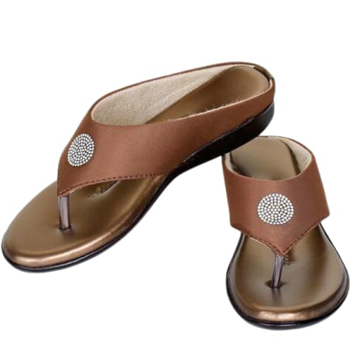 Image of KM Footwear Women's and Girls Fashion Flats and Stylish Sandals Cushioned Flats Wedges