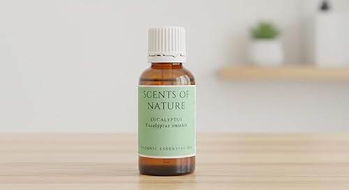 Organic Eucalyptus Essential Oil, Eucalyptus Smithii, 100% Pure Natural For Colds and Flu