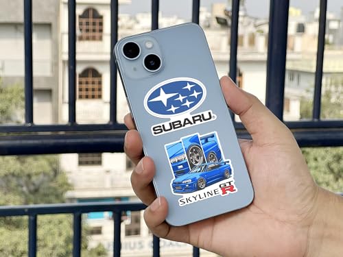 WallDesign Race-Ready 90 Collection of Authentic JDM Sticker Set - Mobile, Laptop, Accessories, Gifting - Durable, Laminated, Quality Printed Vinyl, self-adhesive, 2 inch