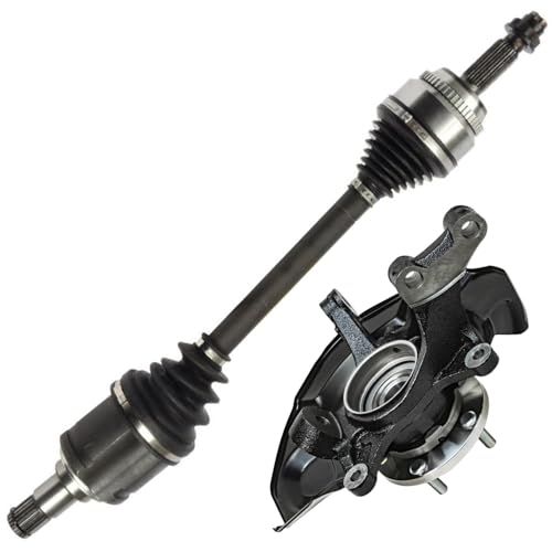 Image of Detroit Axle - Front Left Steering Knuckle Kit for 04-07 Toyota Highlander