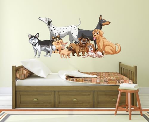 Vinilo Decorativo Infantil Cachorro 40 x 18 pulgadas miniatura 4