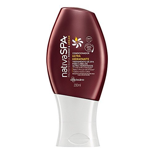 Linha Nativa Spa Boticario - Condicionador Ultra Hidratante Monoi e Argan 200 Ml - (Boticario Nativa Spa Collection - Monoi & Argan Ultra Moisturizing Hair Conditioner Net 6.76 Oz)