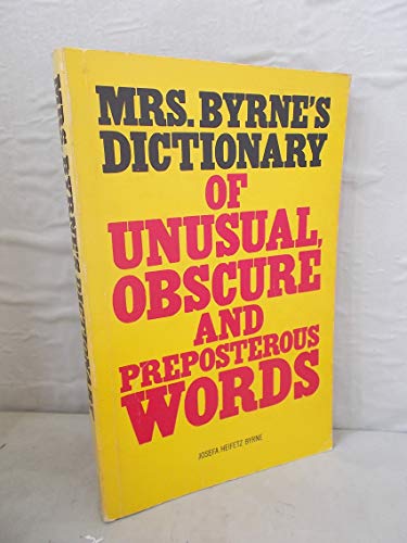 Mrs Byrnes Dict 0671497820 Book Cover