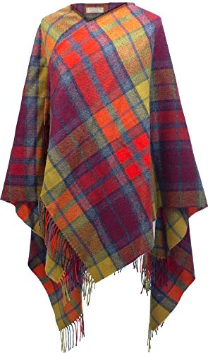 Femme cape châles Buchanan Berry laine d'agneau vêtement d'hiver sur commande