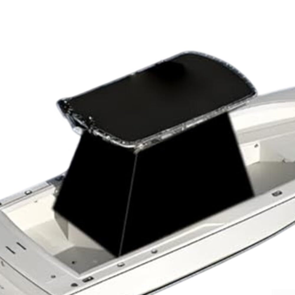 T-Top Copertura per console centrale per barca, tessuto Oxford impermeabile con cerniera, protezione per tutte le stagioni per sedile del timone marino, nero (208 x 137 x 183 cm)